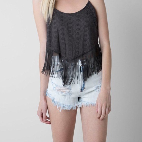 Buckle Tops - Fringe Boho Tank Top